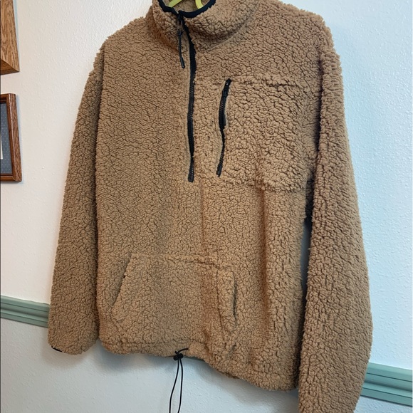 ❤️Brown Fuzzy Half-Zip - Picture 2 of 7